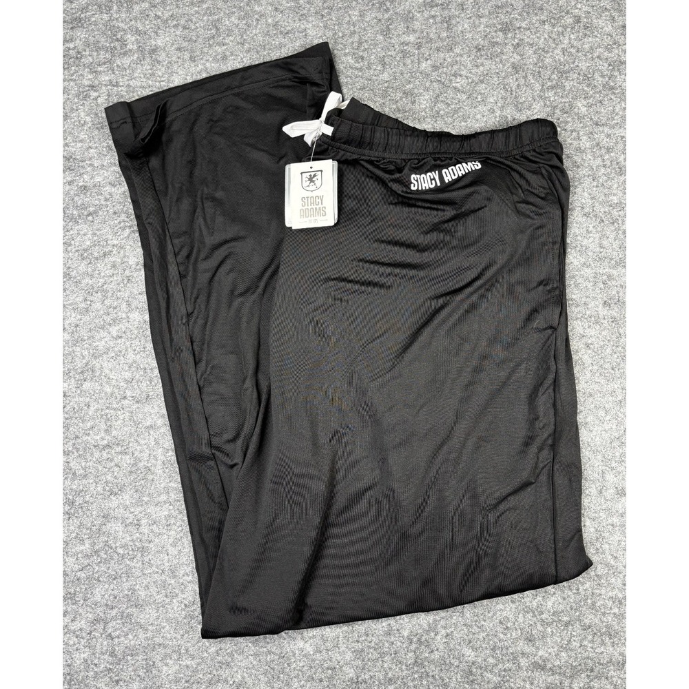 Stacy Adams Sleep Pants XL Black Lounge Pajama‎ NWT Comfort Soft Casual
